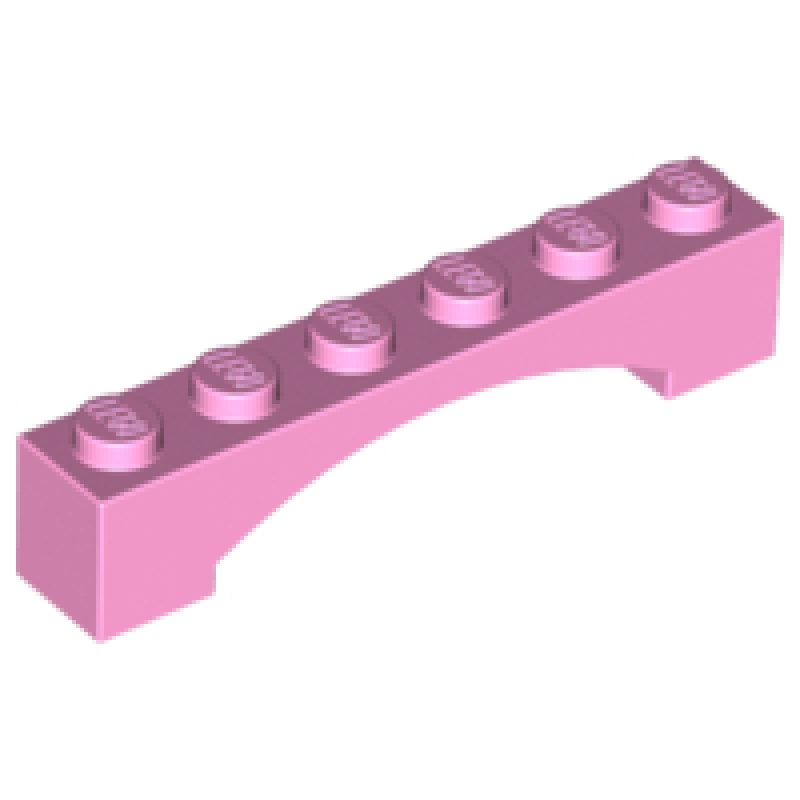 Boog 1x6 verhoogd Bright Pink